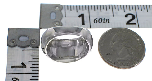 Sterling Silver Water Wave Turquoise Inlay Southwest Ring Size 8-1/4 AX83712